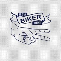 Biker Thing Motorcycle Vinyl Decal Sticker