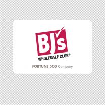 Bjs Wholesale Club Company Logo Graphics Decal Sticker