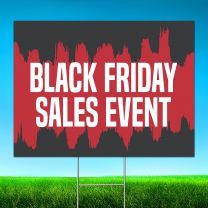 Black Friday Sales Event Digitally Printed Street Yard Sign