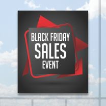 Black Friday Sales Event Full Color Digitally Printed Window Poster
