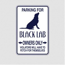 Black Lab Dog Animal Shape Vinyl Decal Sticker