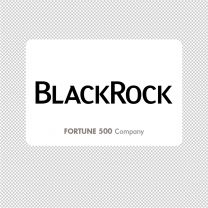 Blackrock Company Logo Graphics Decal Sticker
