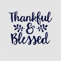 Blessed Holiday Vinyl Decal Sticker