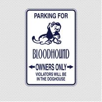 Bloodhound Dog Animal Shape Vinyl Decal Sticker