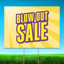 Blow Out Sale Digitally Printed Street Yard Sign