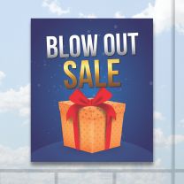 Blow Out Sale Full Color Digitally Printed Window Poster