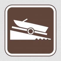 Boat Launch Area Decal Sticker