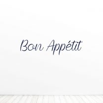 Bon Appetit Quote Vinyl Wall Decal Sticker