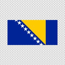 Bosnia And Herzegovina Country Flag Decal Sticker