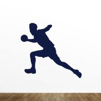 Boy Playing Silhouette Vinyl Wall Decal
