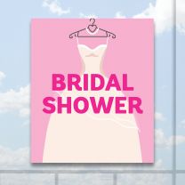 Bridal Shower Full Color Digitally Printed Window Poster
