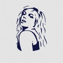 Britny Face Figure Silhouette Spears Celebrities Vinyl Decal Sticker