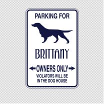 Brittany Dog Animal Shape Vinyl Decal Sticker