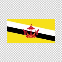 Brunei Country Flag Decal Sticker