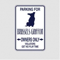 Brussels Griffon Dog Animal Shape Vinyl Decal Sticker