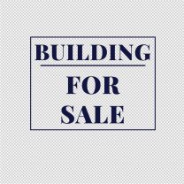 Building For Sale Vinyl Decal Stickers