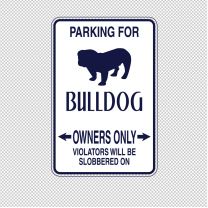 Bulldog Dog Animal Shape Vinyl Decal Sticker