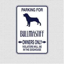 Bullmastiff Dog Animal Shape Vinyl Decal Sticker