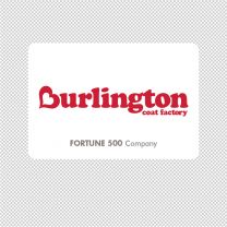 Burlington Coat Factory Company Logo Graphics Decal Sticker
