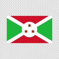Burundi Country Flag Decal Sticker