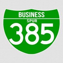 Business Spur 385 Decal Sticker
