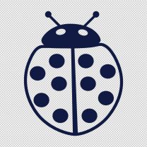 Busy Ladybug Decal Sticker