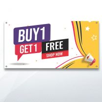 Buy One Get One Free Digitally Printed Banner