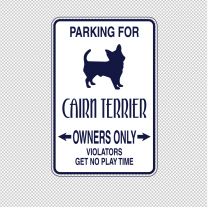 Cairin Terrier Dog Animal Shape Vinyl Decal Sticker