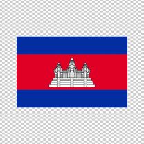 Cambodia Country Flag Decal Sticker