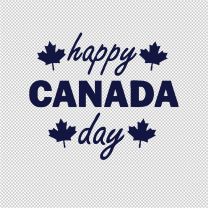 Canada Day Holiday Vinyl Decal Sticker