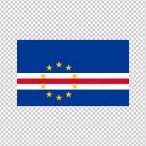Cape Verde Country Flag Decal Sticker