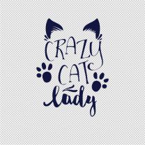Cat Lady Mother Father Vinyl Decal Sticker