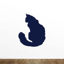 Cat Silhouette Vinyl Wall Decal Style-A