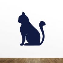 Cat Silhouette Vinyl Wall Decal Style-B