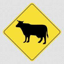 Cattle Crossing Decal Sticker