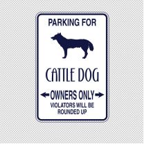 Cattledog Dog Animal Shape Vinyl Decal Sticker