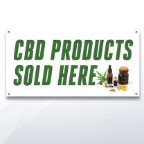 Cbd Products Sold Here Digitally Printed Banner