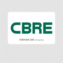 Cbre Group Company Logo Graphics Decal Sticker