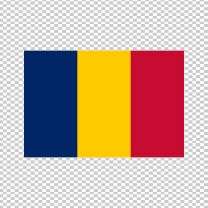 Chad Country Flag Decal Sticker