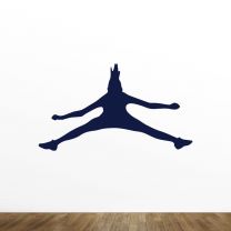 Cheer Silhouette Vinyl Wall Decal Style-F