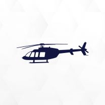 Chopper Airplane Decal Sticker