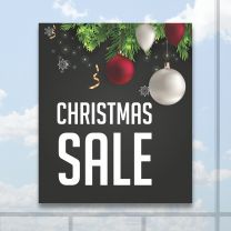 Christmas Sale Full Color Digitally Printed Window Poster