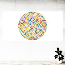 Circle Shaped Alphabets Graphics Pattern Wall Mural Vinyl Decal