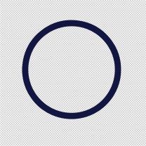 Circle Shapes Symbols Vinyl Decal Sticker