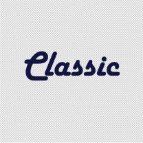 Classic Vinyl Lettering Decal Sticker