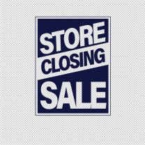 Closing For Sale Vinyl Decal Stickers