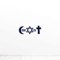 Coexist Religion Quote Vinyl Wall Decal Sticker