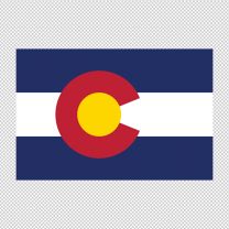 Colorado State Flag Decal Sticker