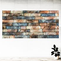 Colorful Wall Brick Graphics Pattern Wall Mural Vinyl Decal
