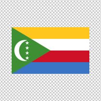 Comoros Country Flag Decal Sticker